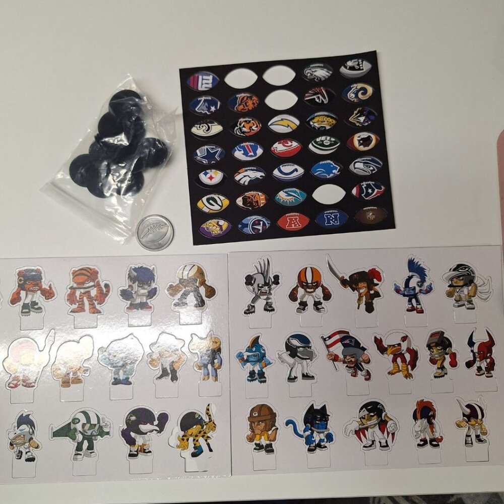 NFL Rush Zone Game‎ Team Replacement Pieces Tokens 2013 Football AFC NFC Mascot